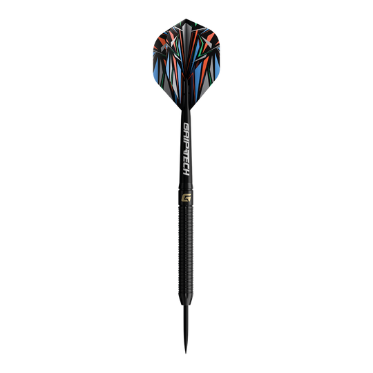 Abgebildet ist das Produkt GOAT Athlete Black Tungsten Steeldarts. Es handelt sich um hochwertige Steeldarts mit schwarzem Wolfram-Schaftelement.