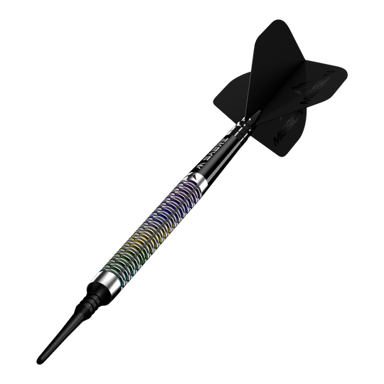 Mission Kaleidos Softdarts - 19g Abgebildet ist das Produkt Mission Kaleidos Softdarts - 19g. Dies sind spezielle Softdarts für das Dartspiel.