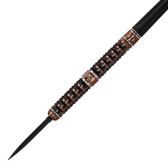 Harrows Wolfram Trinity Quick Point Steeldarts Harrows Wolfram Trinity Quick Point Steeldarts sind auf diesem Bild abgebildet. Diese Steeldarts sind für präzises Dartspiel konzipiert.