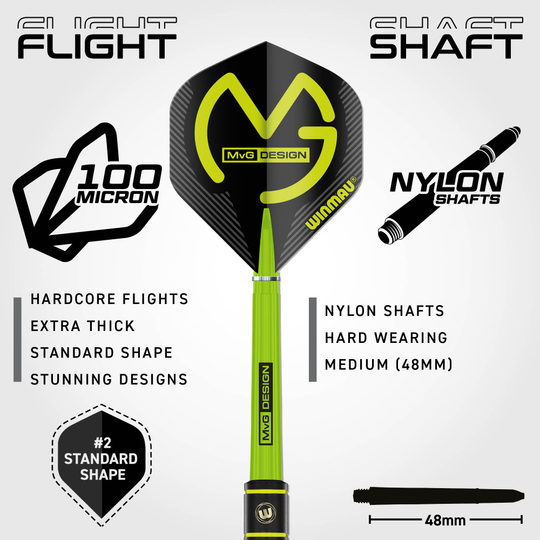 Winmau Michael Van Gerwen Steeldarts - 21 g Winmau Michael Van Gerwen Steeldarts - 21 g