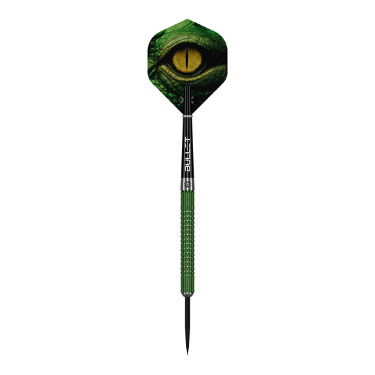 Bullet Gator Steeldarts Das Foto stellt die Bullet Gator Steeldarts dar. Sie eignen sich ideal für Dartspieler und Wettkämpfer.