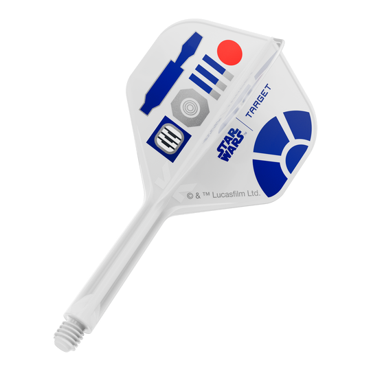 Target Star Wars K-Flex R2D2 No2 Standard Flights Dart-Flight im Star Wars R2D2 Design, Intermediate Größe 26mm. Das Produkt ist auf dem Bild nicht weiter spezifiziert, aber anhand des Dateinamens erkennbar.