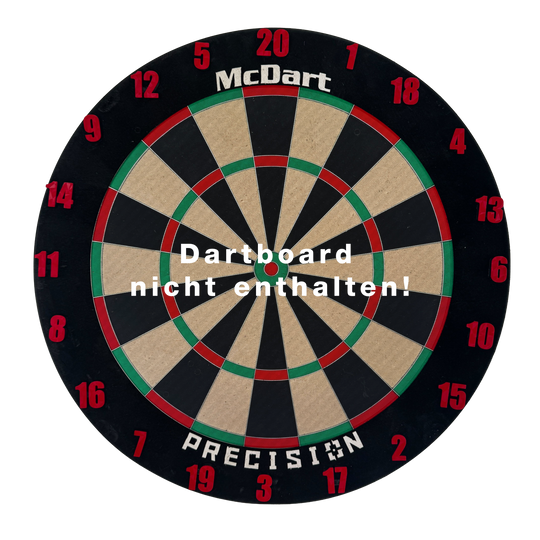 McDart Dartboard Steckzahlen / Zahlenring Classic Abgebildet ist ein klassisches rotes Board. Das Board hat eine rechteckige Form.