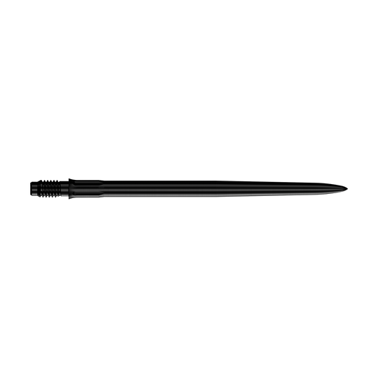 Mission R2.5 Rapid Point SM1 Dartspitzen - Schwarz Das Bild zeigt Dartspitzen in Schwarz mit 40mm Länge. Zu sehen sind die Mission R25 Rapid Point SM1 Dartspitzen.