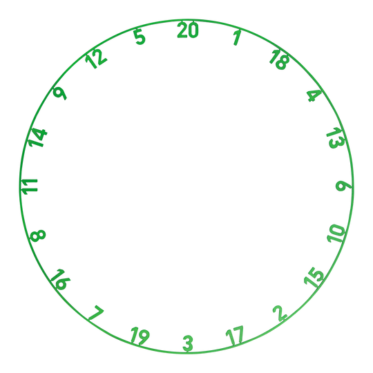 Das Bild zeigt einen Zahlenring in Smaragdgrün. Der Name des Produkts lautet ONE1050_Precise180_OnePiece_Lasercut_Zahlenring_EmeraldGreen_1.