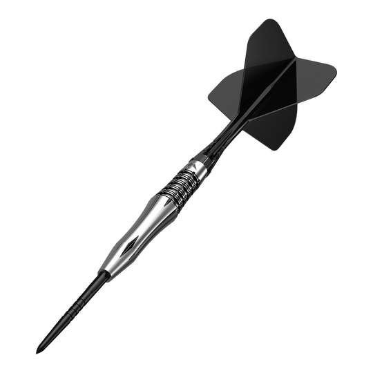 Mission Katana Steeldarts Gezeigt werden die Mission Katana Steeldarts. Diese Darts sind für Präzision und Langlebigkeit bekannt.