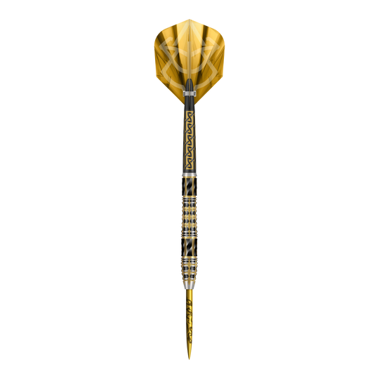 Shot Alchemy Auro Steeldarts Das Foto zeigt die Shot Alchemy Auro Steeldarts. Die Steeldarts präsentieren sich in einer klaren und hochwertigen Nahaufnahme.