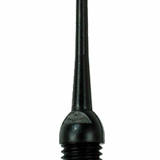 818_819 Das Bild zeigt eine schwarze Kunststoffspitze mit Gewinde. Es handelt sich um das Produkt "Keypoint Spitzen (200er Pack), 8mm".