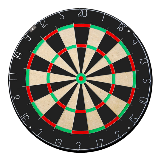Karella Dartboard BullOut Set inkl. 2 Satz Steeldarts Abgebildet ist das Karella Dartboard BullOut Set mit zwei Sätzen Steeldarts. Das Produkt ist perfekt für Darts-Fans und beinhaltet ein Dartboard sowie Steeldarts.