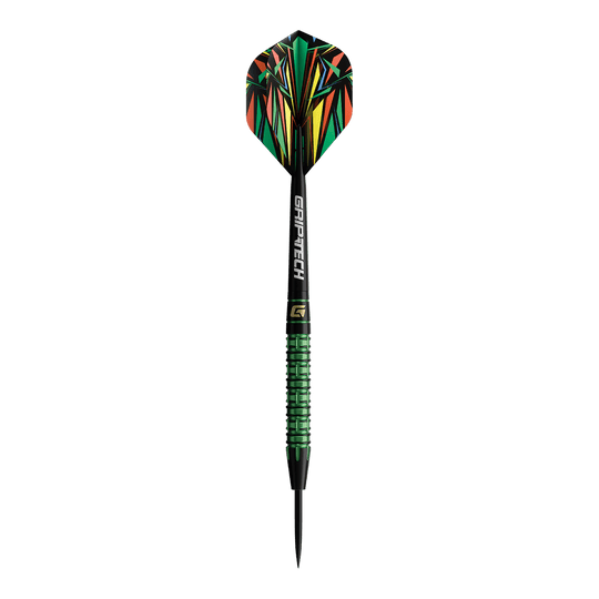 GOAT Athlete Green Tungsten Steeldarts Abgebildet sind die GOAT Athlete Green Tungsten Steeldarts. Die Darts bestehen aus grünem Wolfram und sind für professionelle Spieler geeignet.
