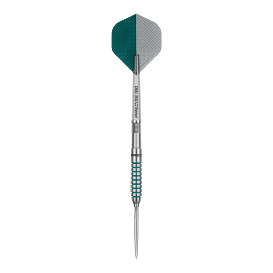 Precise 180 MRV1 Steeldarts Dieses Bild zeigt die Precise 180 MRV1 Steeldarts - 23g. Die Darts haben ein modernes Design und sind langlebig.