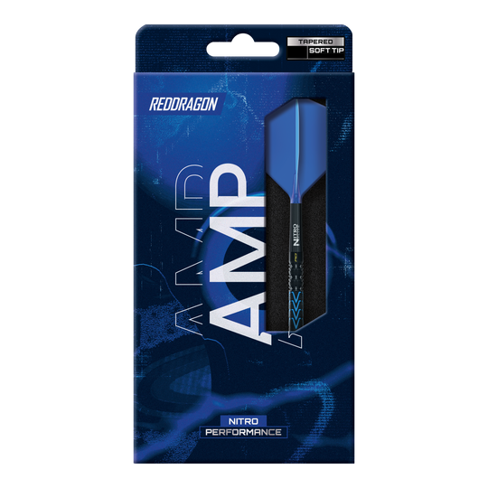 Red Dragon Amp Tapered Softdarts- 20g Abgebildet sind die Red Dragon Amp Tapered Softdarts mit einem Gewicht von 20g. Die Pfeile besitzen ein schlankes und modernes Design.