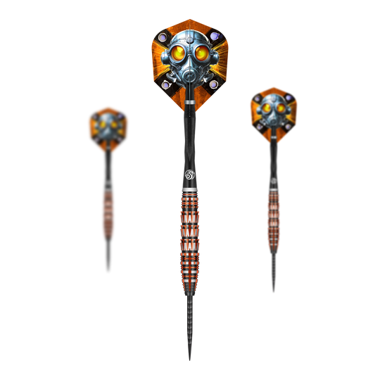 Shot Badlands Rustin Steeldarts - 23g Dies ist ein Bild der Shot Badlands Rustin Steeldarts - 23g. Das Produkt ist als Set abgebildet.