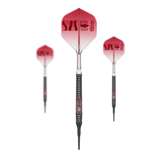 Target Nathan Aspinall 95K Softdarts - 18g Abgebildet ist das Set der Target Nathan Aspinall 95K Softdarts mit 18g. Dieses Produkt ist für Dartspieler gedacht, die hochwertige Softdarts bevorzugen.