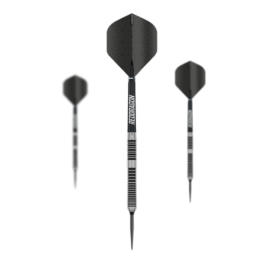 Red Dragon Pegasus Switch Point Steeldarts Ein Set von Red Dragon Pegasus Switch Point Steeldarts ist abgebildet. Die Steeldarts eignen sich für professionelle Dartspieler.