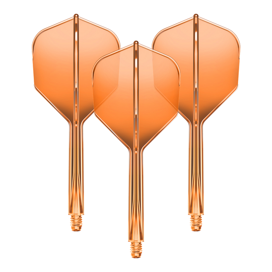 GOAT A1R No6 Flight-Shaft-System - Neon Orange Dieses Bild stellt das GD8000270_GOAT_A1R_No6_Flight-Shaft-System_NeonOrange_33mm_1Set dar. Es ist wahrscheinlich ein Dart Flight-Shaft in Neonorange mit 33 mm Länge.