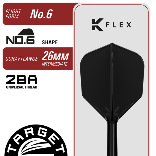 Das Foto zeigt die Target Black Marque Enzo Softdarts, 18g schwer. Diese hochwertigen Softdarts sind optimal für ambitionierte Spieler.