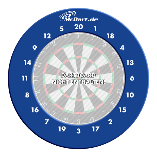 McDart HD Zahlen Surround Ein Dart Surround in der Farbe Blau ist abgebildet. Wahrscheinlich handelt es sich um eine HD Zahlen Surround von McDart.