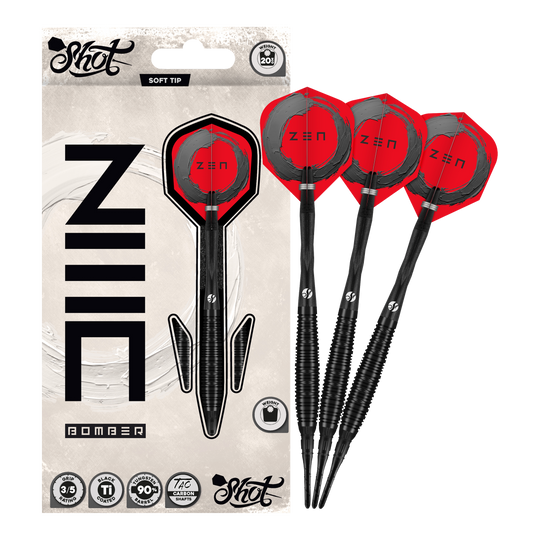 Shot ZEN Bomber Softdarts - 20g Shot ZEN Bomber Softdarts - 20g