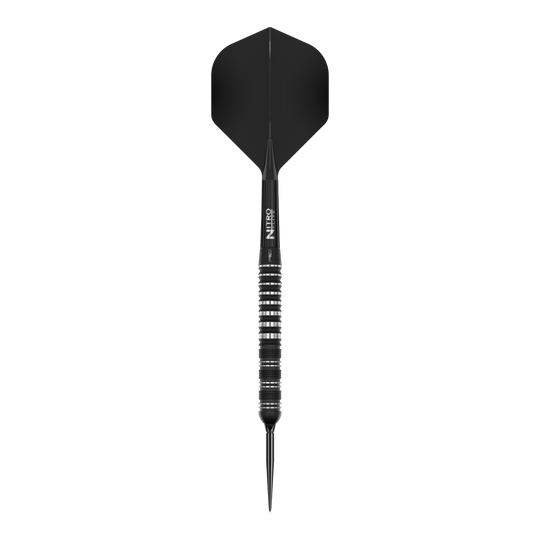 Red Dragon Sable Parallel Switch Point Steeldarts Das Bild zeigt die Red Dragon Sable Parallel Switch Point Steeldarts. Drei silberne Darts sind nebeneinander angeordnet gezeigt.