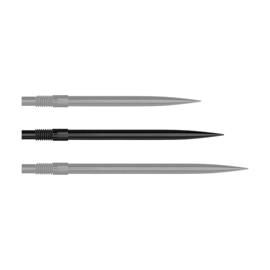 Das Bild zeigt die Datei 'QP24049_Harrows_QuickPoint_Dartspitzen_Schwarz_35mm_1'. Es werden schwarze Dartspitzen dargestellt.