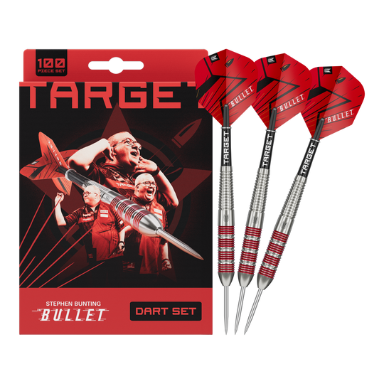 Target Stephen Bunting Bullet 100 Teile Brass Steeldart Set - 22g