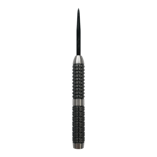 McDart Hightower Steeldart Barrels Das Bild zeigt einen McDart Hightower Steeldart Barrel. Der Barrel ist aus Metall und hat eine strukturierte, rutschfeste Oberfläche.