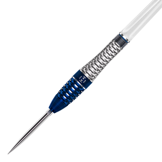 Das Foto zeigt Harrows GEO Bomb Quick Point Steeldarts. Die Darts sind modern gestaltet und bieten eine gute Handhabung.