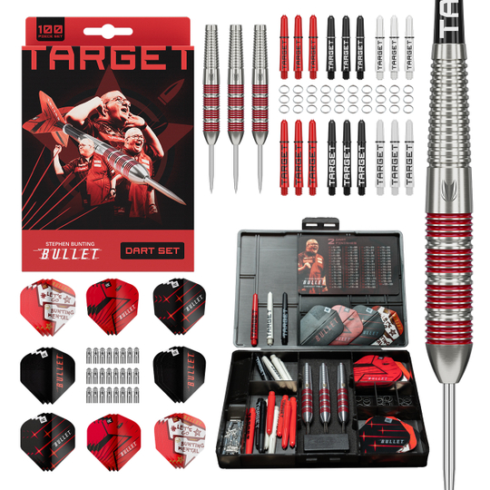 Target Stephen Bunting Bullet 100 Teile Brass Steeldart Set - 22g
