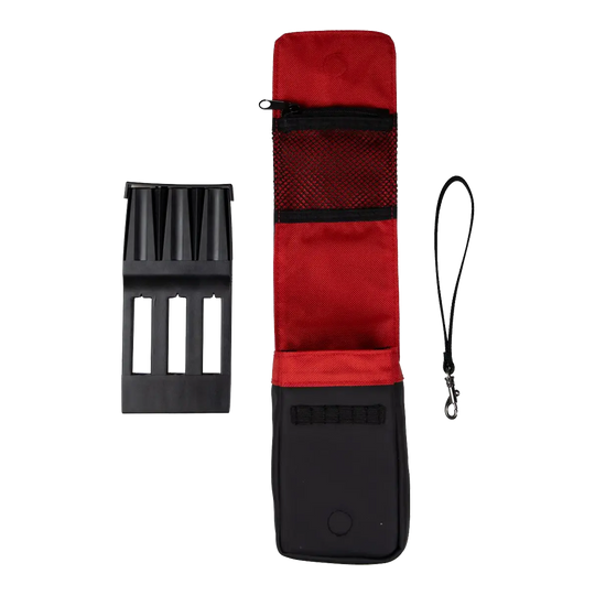 Bulls NL Spacecase Softcase Schwarz-Rot Abgebildet ist das Bulls NL Spacecase Softcase in den Farben Schwarz und Rot. Das Etui bietet Platz für Dartzubehör und Pfeile.