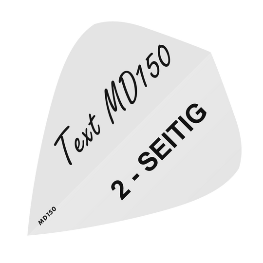 10 Satz Bedruckte Flights 2-Seitig - Wunschtext - MD150 Kite