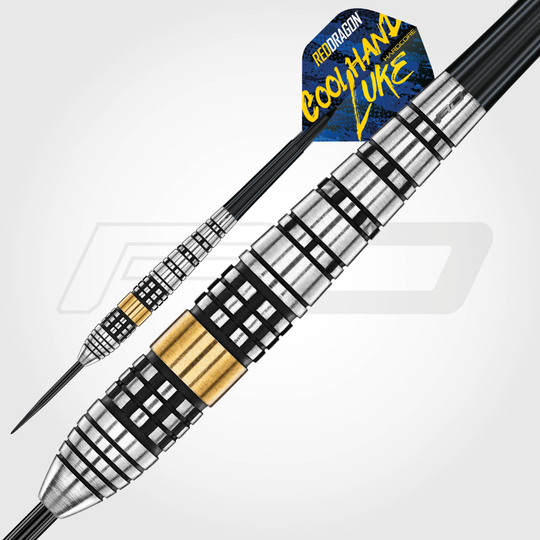 Red Dragon Luke Humphries Brass Steeldarts - 21 g Auf diesem Bild sieht man die Red Dragon Luke Humphries Brass Steeldarts – 21 g. Die Steeldarts sind vielseitig einsetzbar und richten sich an Darts-Fans.