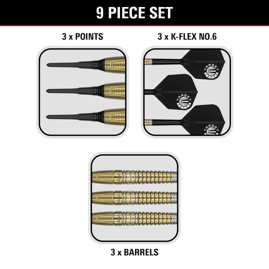 Target Japan Prime Series Harith Lim HotShot GEN3 Softdarts - 18g Dieses Bild präsentiert die Target Japan Prime Series Harith Lim HotShot GEN3 Softdarts - 18g. Die Pfeile sind speziell für ambitionierte Spieler entwickelt.