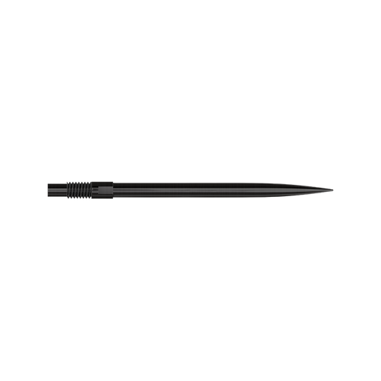 Harrows Quick Point Dartspitzen - Schwarz Abgebildet ist das Produkt 'QP24049_Harrows_QuickPoint_Dartspitzen_Schwarz_35mm_2'. Es sind schwarze Dartspitzen zu sehen.