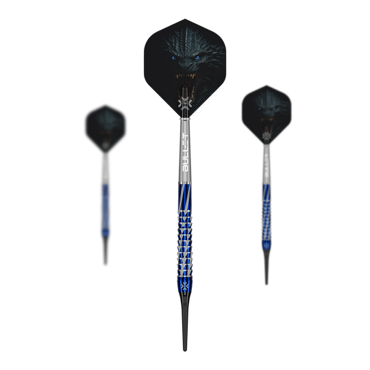 Bullet Hydra Softdarts - 20g Abgebildet ist das Produkt Bullet Hydra Softdarts - 20g. Es handelt sich um ein Softdart-Set mit moderner Gestaltung.