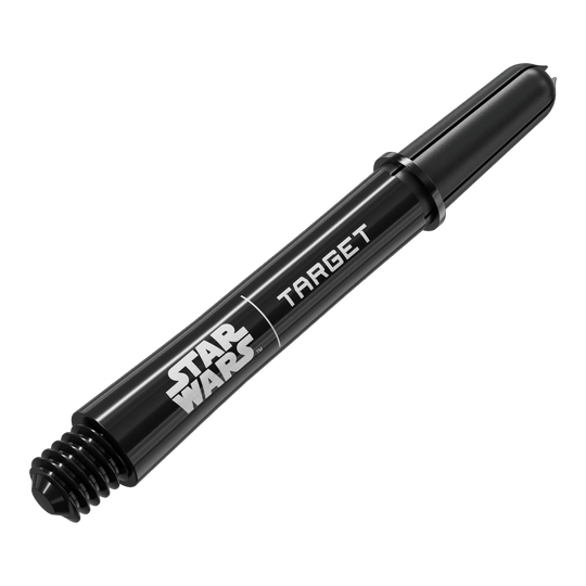 Dies ist ein Bild eines weiteren schwarzen ProGrip Shafts, Intermediate 41mm. Der Dateiname ist 380421_Target_StarWars_ProGrip_Shafts_Schwarz_Intermediate_41mm_2.