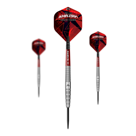 Mission Cam Crabtree Natural Steeldarts Das Foto zeigt das Set Mission Cam Crabtree Natural Steeldarts. Es handelt sich um hochwertige Steeldarts für den Dartsport.
