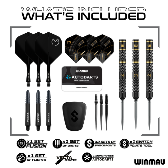 Winmau Michael Van Gerwen W-MAX Switch Point Steeldarts