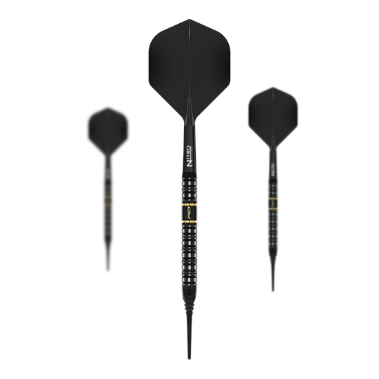 Dieses Bild zeigt die Red Dragon Ascend Parallel Softdarts - 20g. Sie sind speziell für Softdartspieler entworfen.