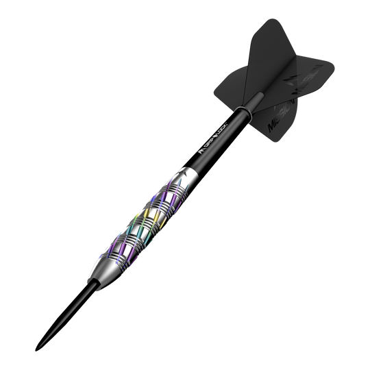 Mission Shuriken Steeldarts Mission Shuriken Steeldarts werden auf diesem Foto dargestellt. Die Steeldarts sind gut sichtbar und detailliert abgebildet.