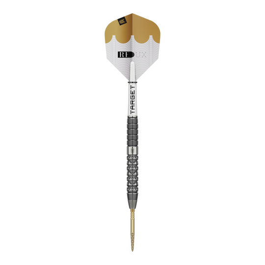 Target Redux 01 Swiss Point Steeldarts Dieses Bild zeigt die Target Redux 01 Swiss Point Steeldarts. Sie sind ideal für präzise Dartwürfe geeignet.