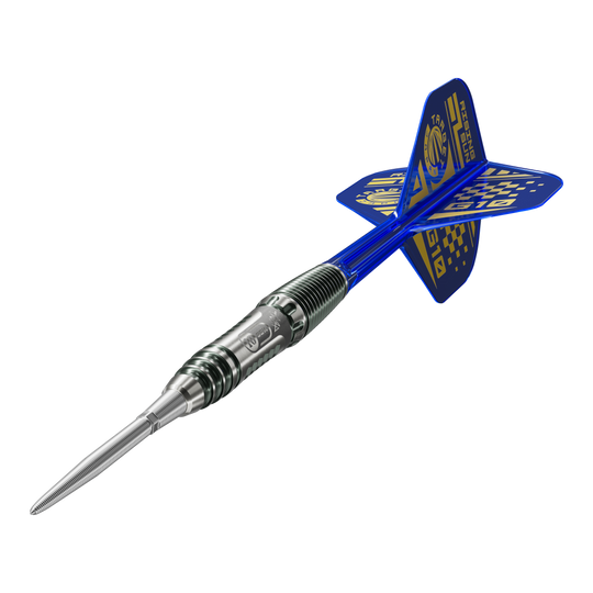 Hier sind die Target Japan Rising Sun GEN 10.5 Swiss Point Steeldarts abgebildet. Diese Darts zeichnen sich durch ihre hochwertige Verarbeitung aus.
