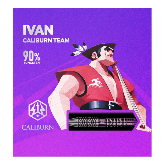 Caliburn Awakening Ivan Steeldarts Zu sehen sind die Caliburn Awakening Ivan Steeldarts. Diese Steeldarts sind bekannt für ihre Präzision.