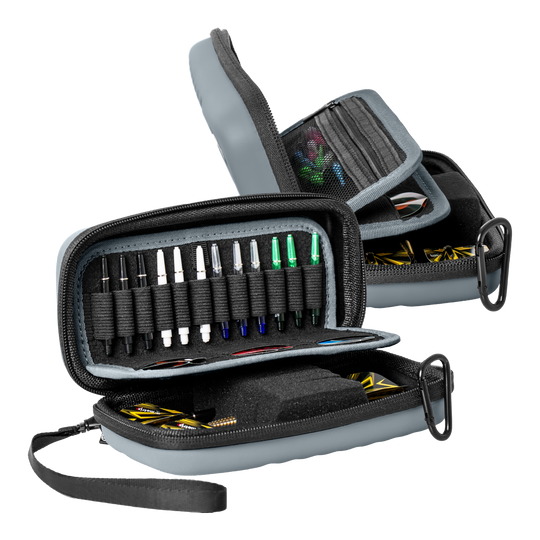 Bulls Orbis S Dartcase - Grau Das Produkt Bulls Orbis S Dartcase - Grau ist auf dem Bild zu sehen. Es handelt sich um ein stabiles Dartcase für den sicheren Transport von Darts.