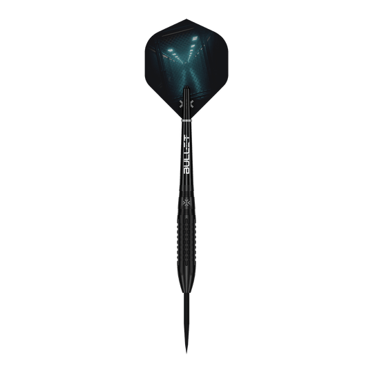 Hier sehen Sie die Bullet Cage Steeldarts. Sie sind hochwertige Pfeile für den Dartsport.