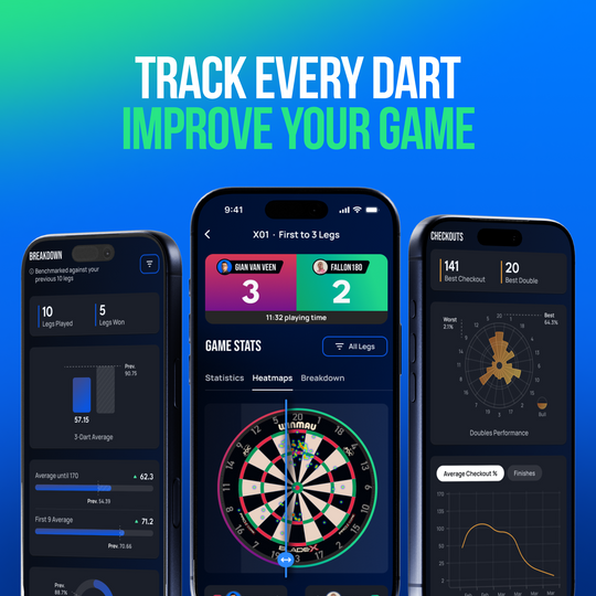 Winmau Autodarts Device Stand & 12 Monate Membership Bundle Abgebildet ist das Winmau Device Stand & 12 Monate Membership Bundle. Das Produkt beinhaltet einen Geräteständer und eine zwölfmonatige Mitgliedschaft.