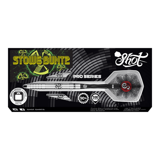 Shot Pro-Series Stowe Buntz Steeldarts - 23g
