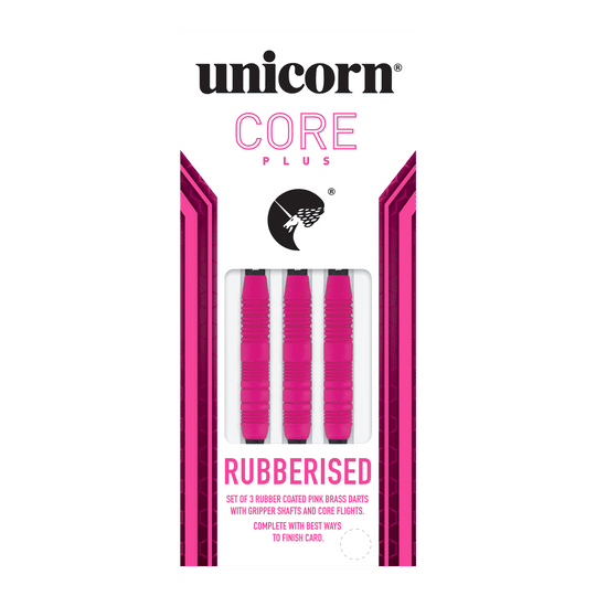 Unicorn Core Plus Rubberised Pink Softdarts - 19g
