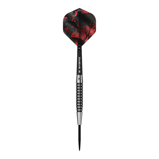 Mission Kunai Black PVD Steeldarts - 23g Mission Kunai Black PVD Steeldarts - 23g ist auf dieser Abbildung. Die Darts zeichnen sich durch ihre schwarze Oberfläche und das Gewicht von 23 Gramm aus.