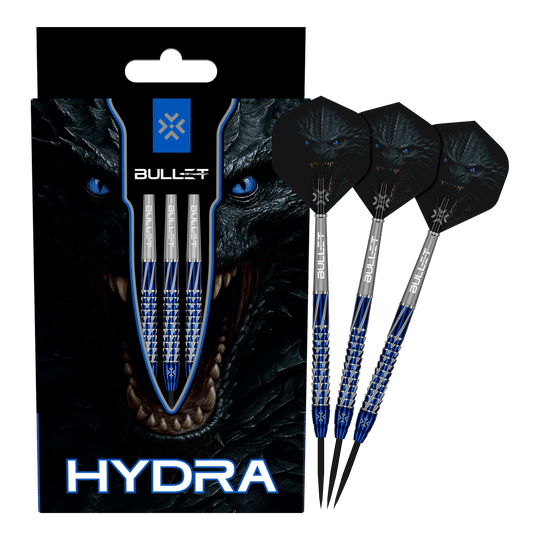Bullet Hydra Steeldarts Diese Abbildung präsentiert die Bullet Hydra Steeldarts. Das Produkt ist für ambitionierte Dartspieler geeignet.